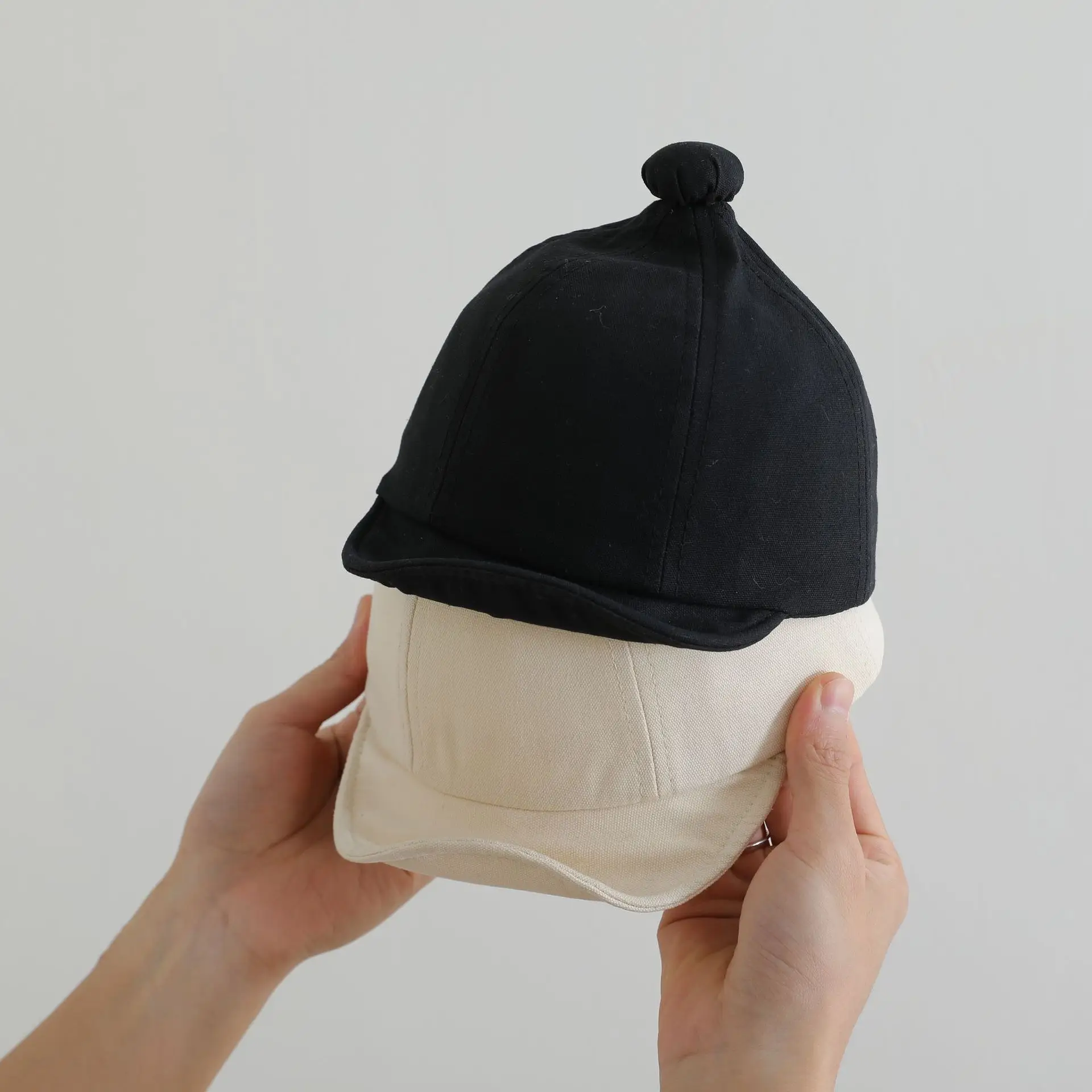 White Soft-Brimmed Baseball Cap for Kids β feature 6