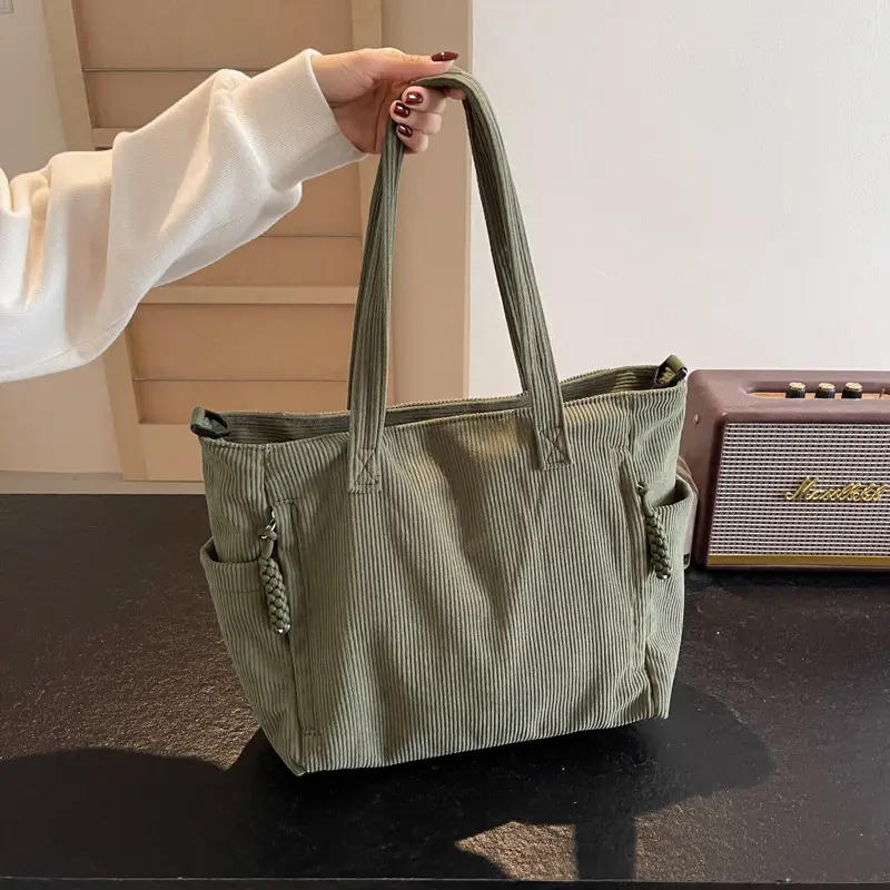 Green Large Capacity Crossbody Tote Bag for Women