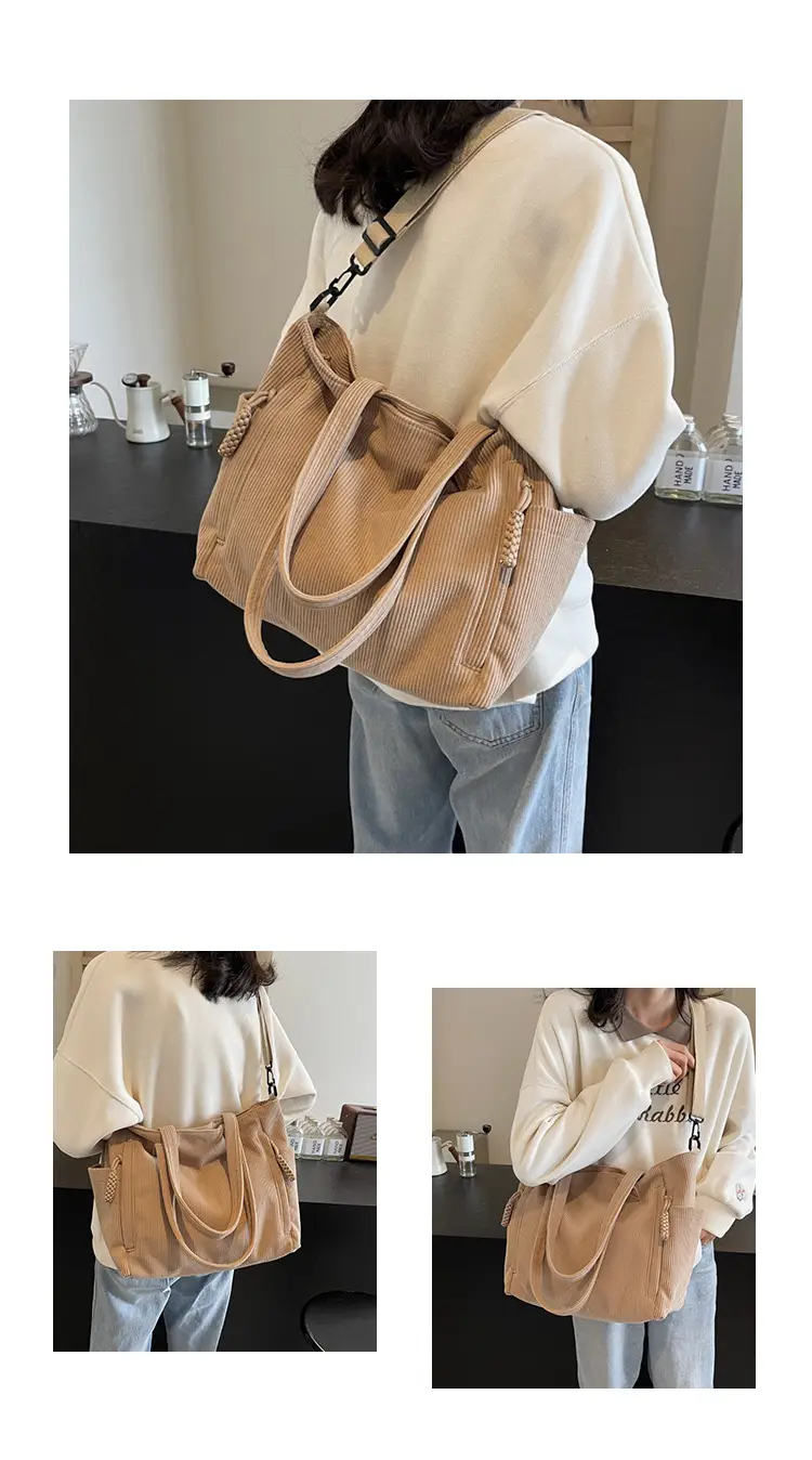 Green Large Capacity Crossbody Tote Bag for Women — feature 12