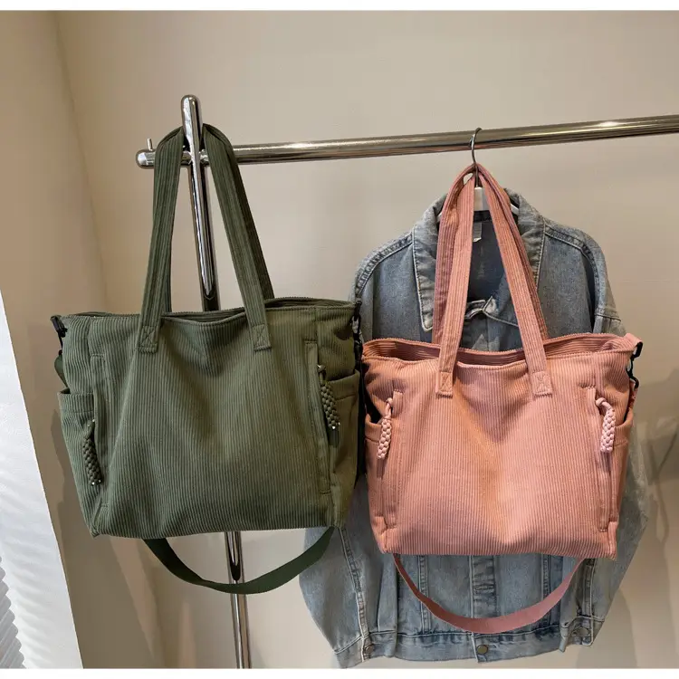 Green Large Capacity Crossbody Tote Bag for Women — feature 19