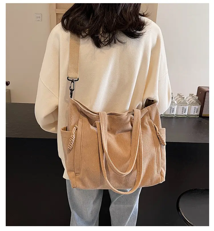 Green Large Capacity Crossbody Tote Bag for Women — feature 2