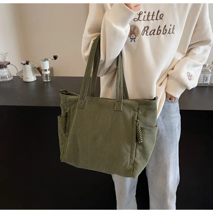 Green Large Capacity Crossbody Tote Bag for Women — feature 30