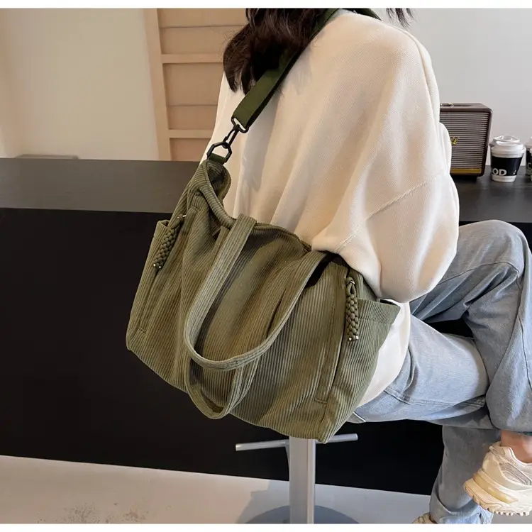 Green Large Capacity Crossbody Tote Bag for Women — feature 31