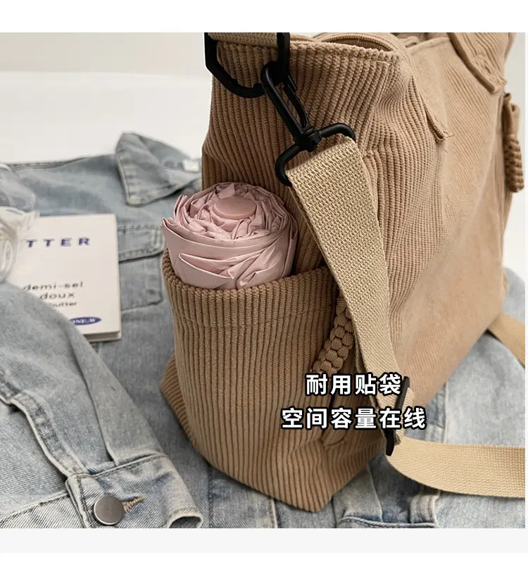 Green Large Capacity Crossbody Tote Bag for Women — feature 9