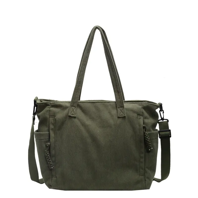 Green Large Capacity Crossbody Tote Bag for Women