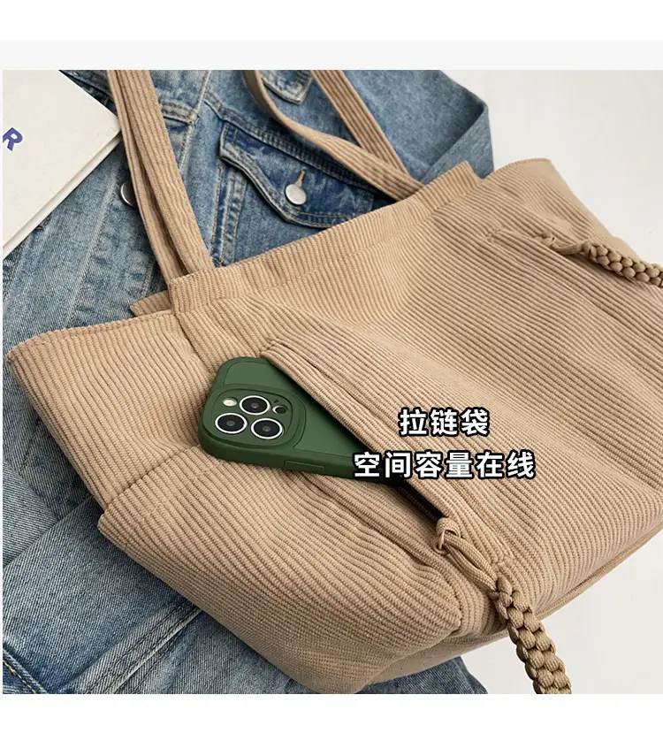Women's Korean Style Casual Large Capacity Tote Bag — feature 7