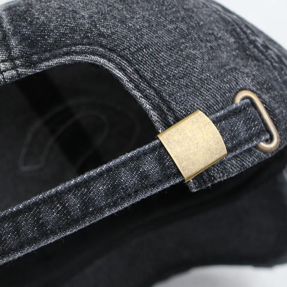Women Denim Baseball Cap with Big S Logo