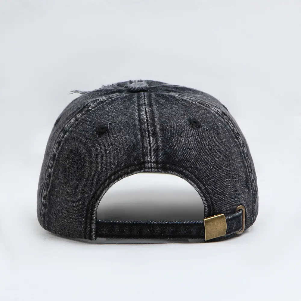 Women Denim Baseball Cap with Big S Logo — feature 6