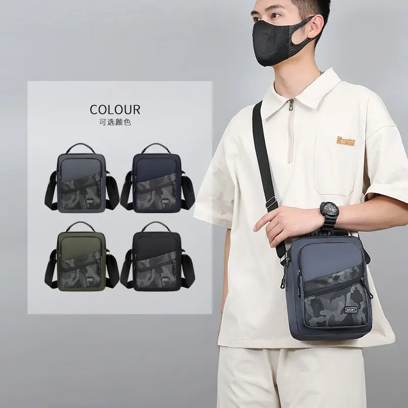 Men's Oxford Cloth Crossbody Bag 600mm Casual Business