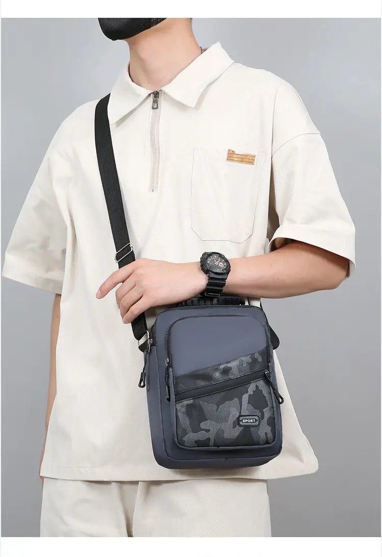 Men's Oxford Cloth Crossbody Bag 600mm Casual Business — feature 11