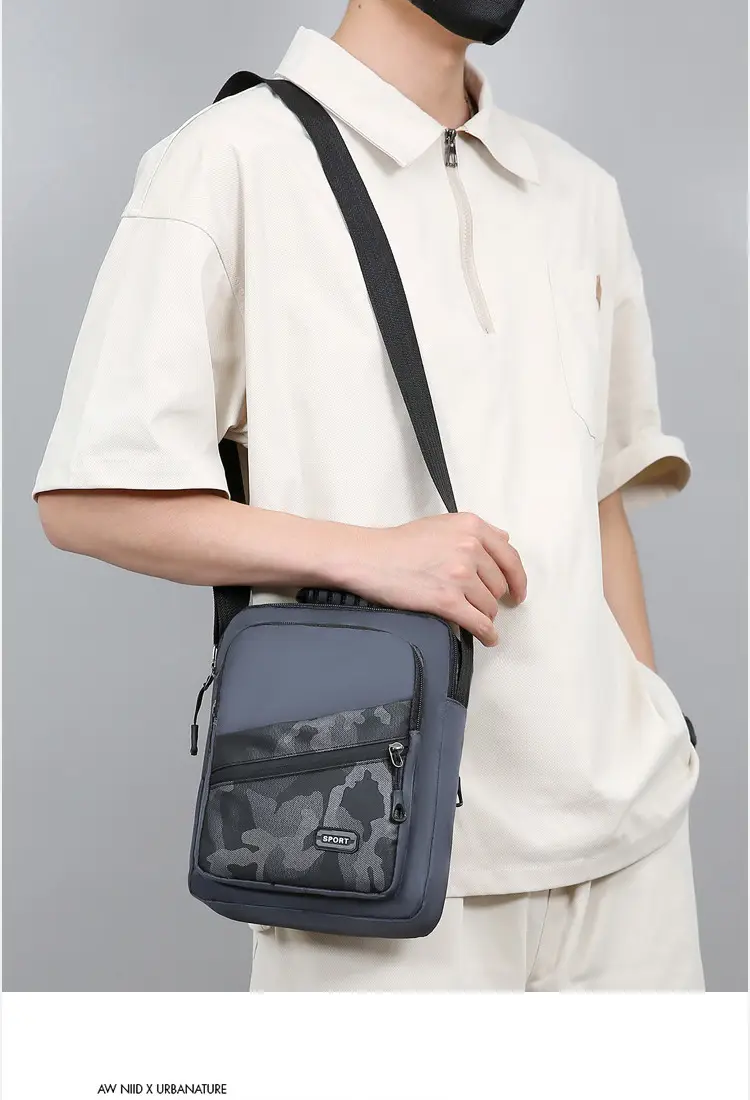 Men's Oxford Cloth Crossbody Bag 600mm Casual Business — feature 12