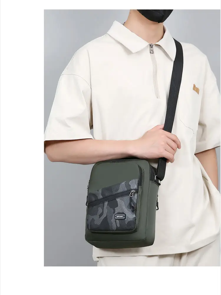 Men's Oxford Cloth Crossbody Bag 600mm Casual Business — feature 15
