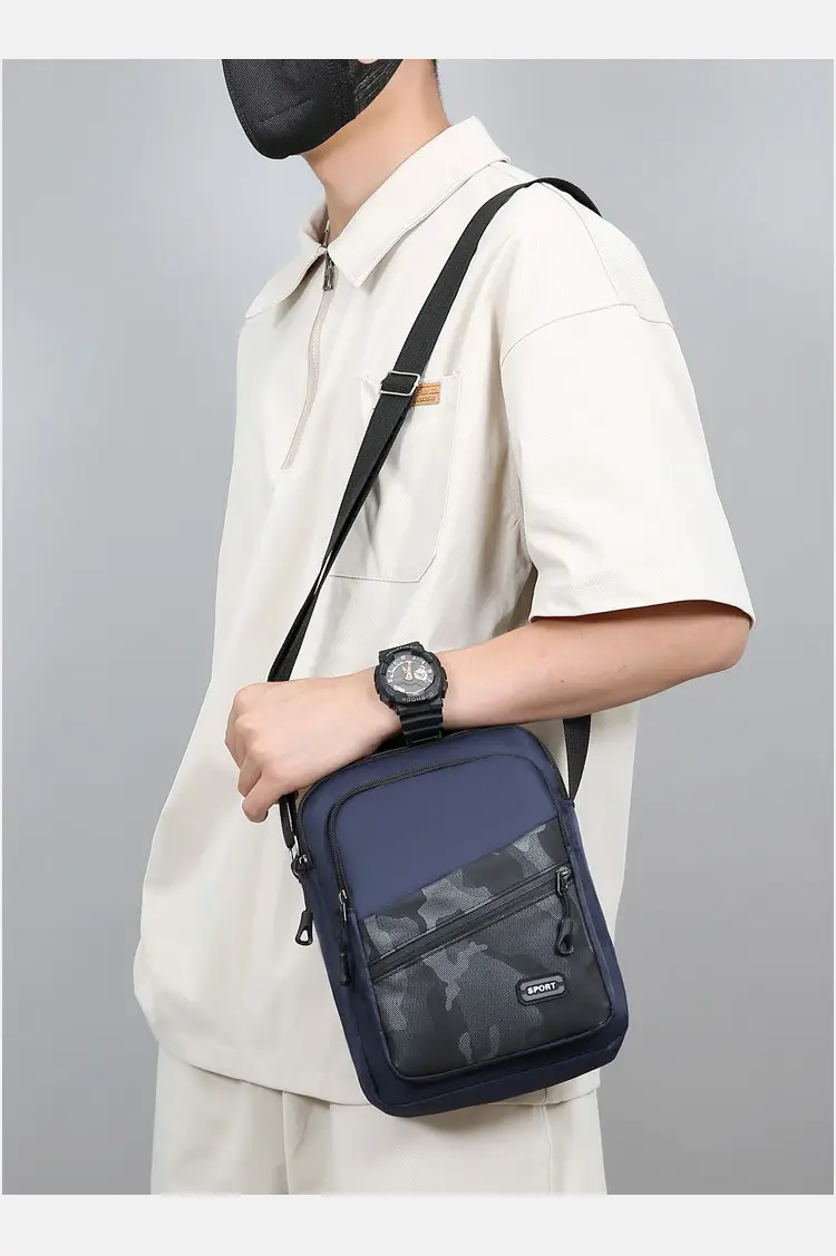 Men's Oxford Cloth Crossbody Bag 600mm Casual Business — feature 17
