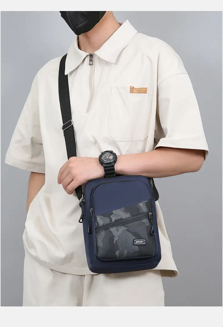 Men's Oxford Cloth Crossbody Bag 600mm Casual Business — feature 18