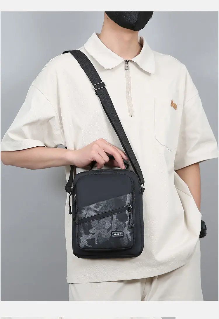 Men's Oxford Cloth Crossbody Bag 600mm Casual Business — feature 20