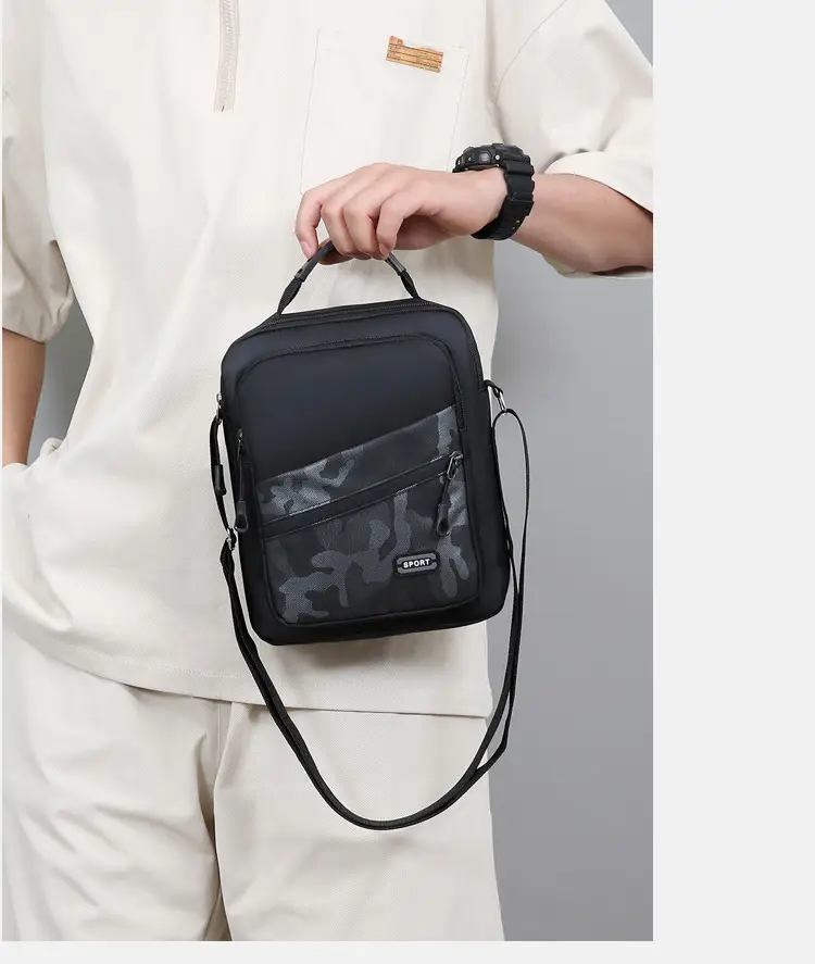 Men's Oxford Cloth Crossbody Bag 600mm Casual Business — feature 21