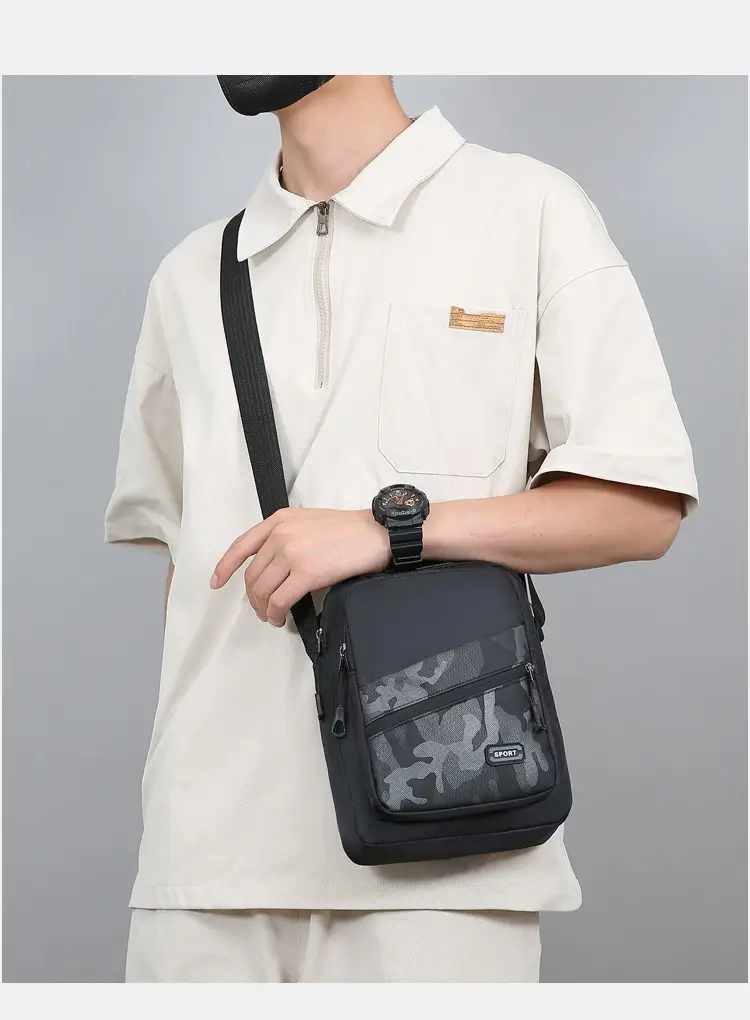 Men's Oxford Cloth Crossbody Bag 600mm Casual Business — feature 22