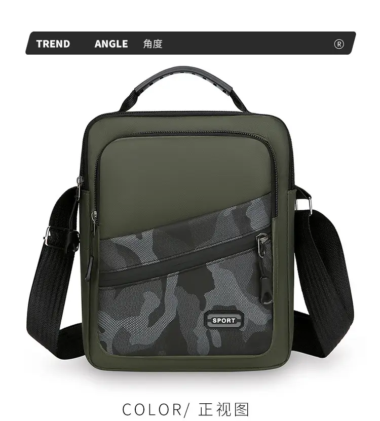 Men's Oxford Cloth Crossbody Bag 600mm Casual Business — feature 27