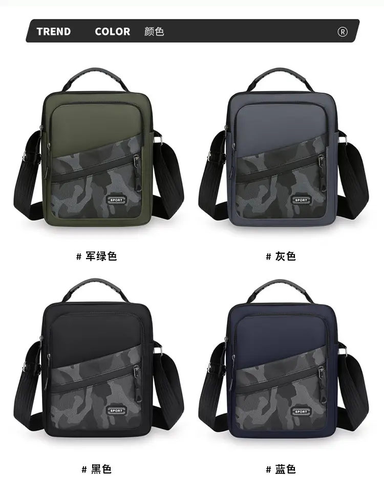Men's Oxford Cloth Crossbody Bag 600mm Casual Business — feature 8