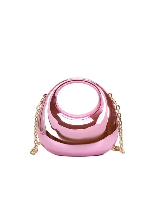 Bright Red Acrylic Crossbody Bag for Women