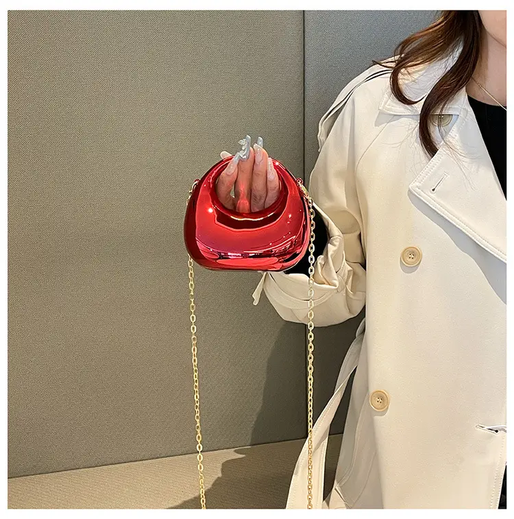 Bright Red Acrylic Crossbody Bag for Women — feature 11
