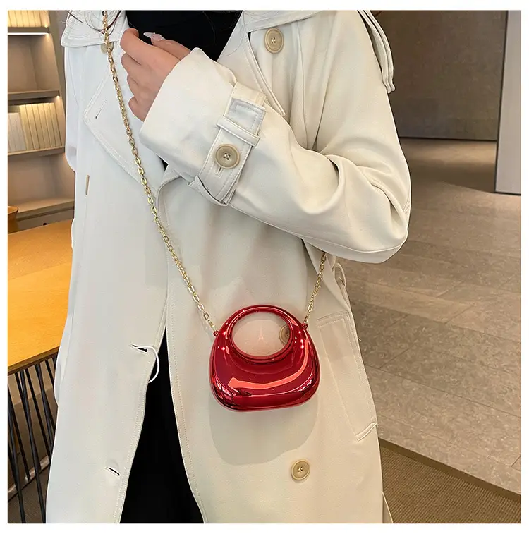 Bright Red Acrylic Crossbody Bag for Women — feature 12