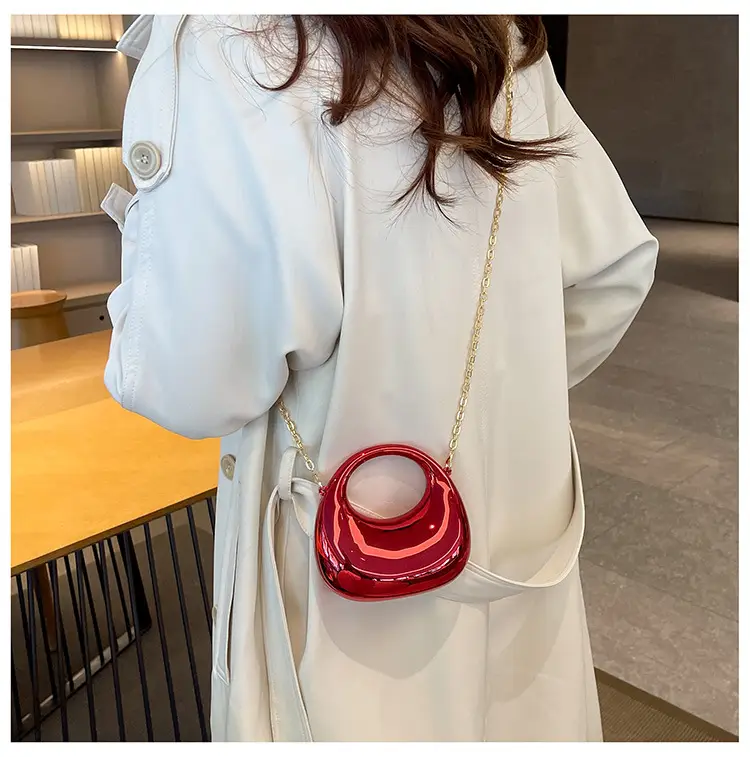 Bright Red Acrylic Crossbody Bag for Women — feature 13