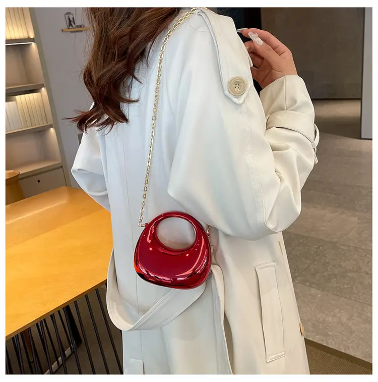 Bright Red Acrylic Crossbody Bag for Women — feature 14