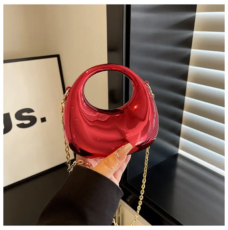 Bright Red Acrylic Crossbody Bag for Women — feature 40