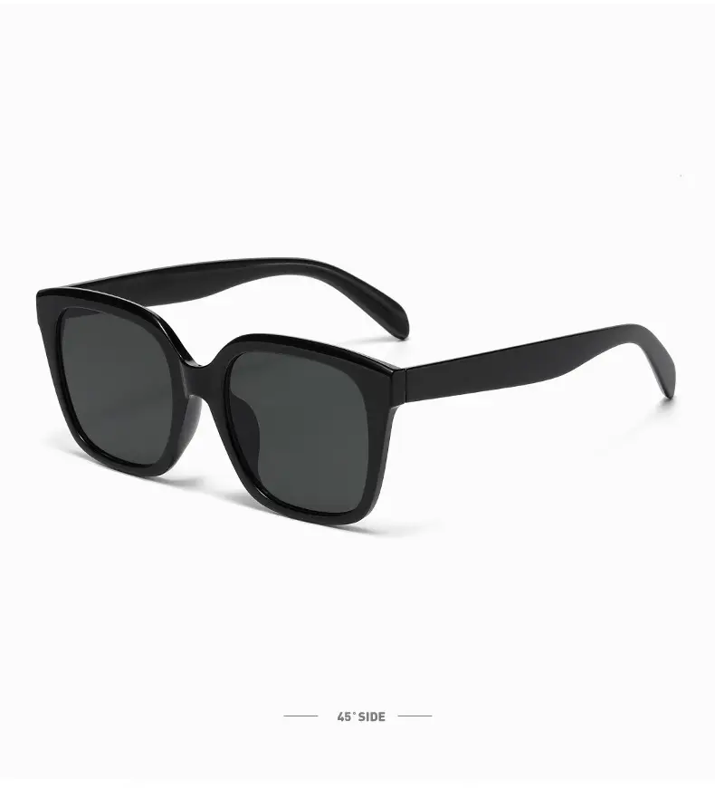 Women Retro Square Sunglasses Anti-UV Slim Black โ feature 20