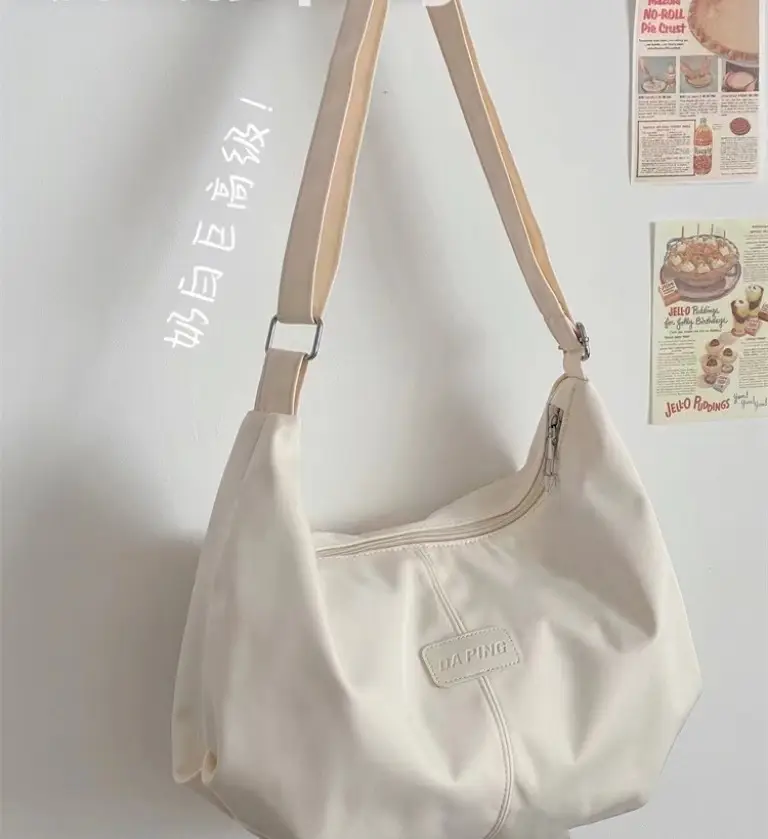 Women's Light Blue Faux Leather Shoulder Bag with Cute Charm - Image 2