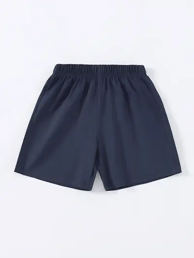Boys Girls Summer Solid Color Loose Fit Shorts - Image 6