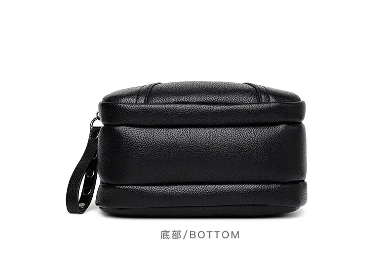 Black Rivet Zipper Shoulder Bag for Women — feature 18