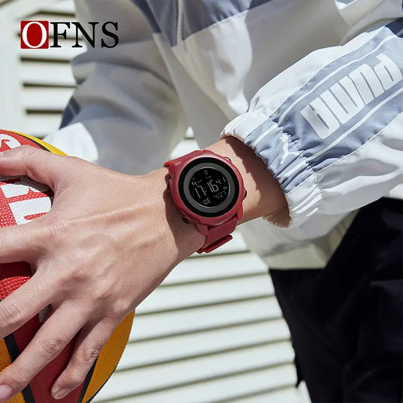 O'FANS Digital Step Counter Multi Color Watch for Men Women - Image 8