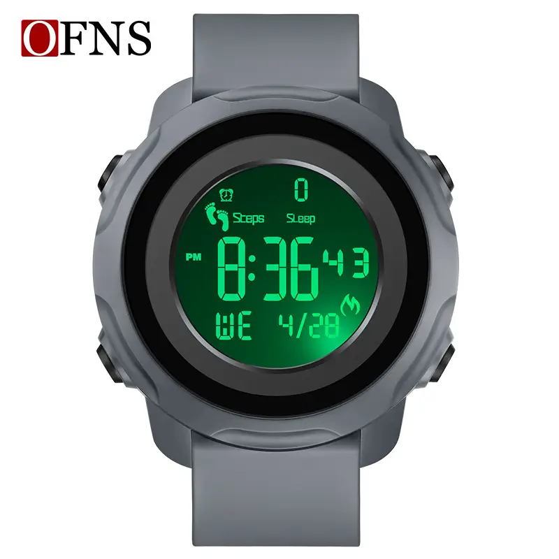 O'FANS Digital Step Counter Multi Color Watch for Men Women - Image 11