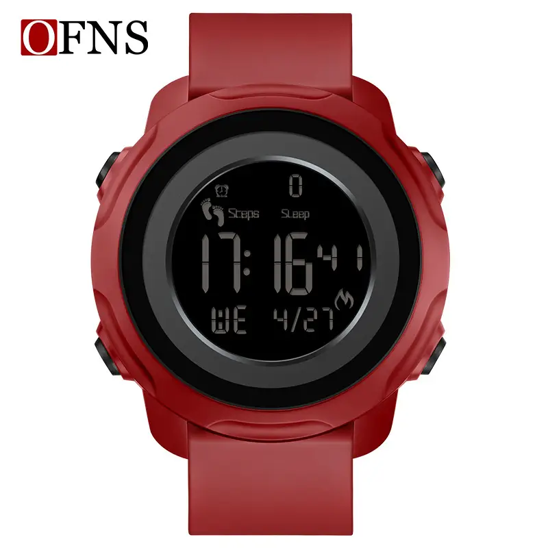 O'FANS Digital Step Counter Multi Color Watch for Men Women - Image 2