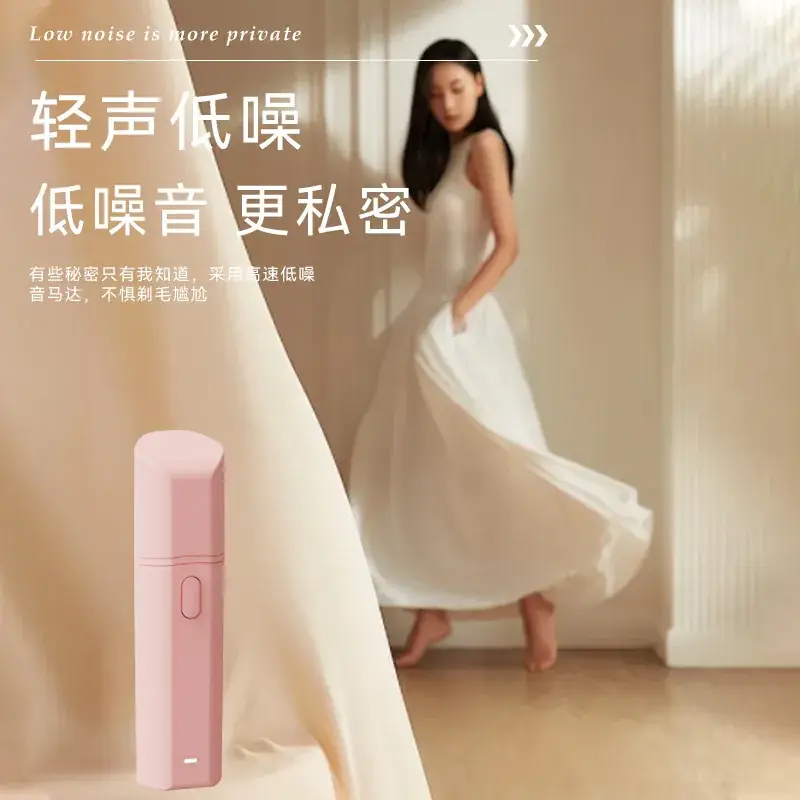 Women's Pink Electric Hair Trimmer Two-in-One Shaving Cutter - Image 4