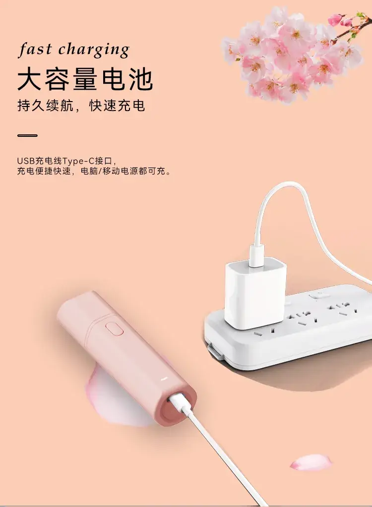 Women's Pink Electric Hair Trimmer Two-in-One Shaving Cutter — feature 12