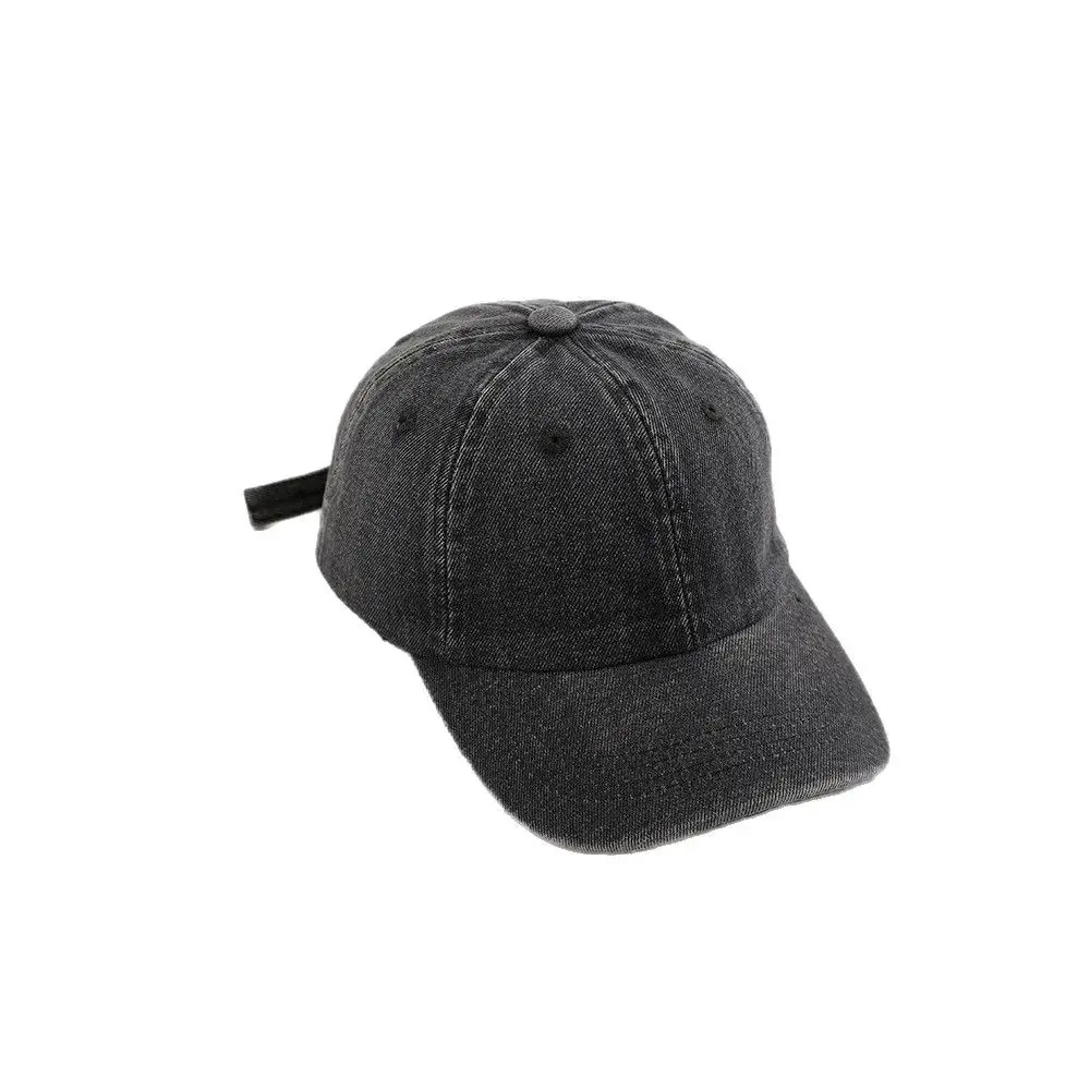 Black Denim Peaked Cap for Boys Girls 2024 - Image 9