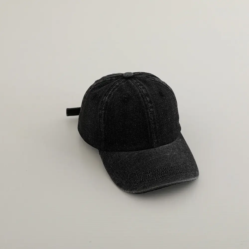 Black Denim Peaked Cap for Boys Girls 2024 — feature 2