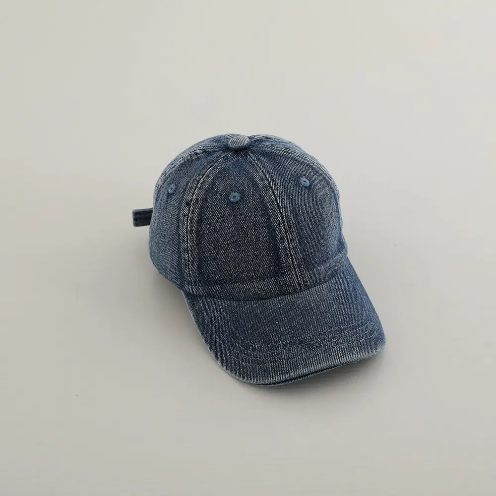 Black Denim Peaked Cap for Boys Girls 2024 — feature 4
