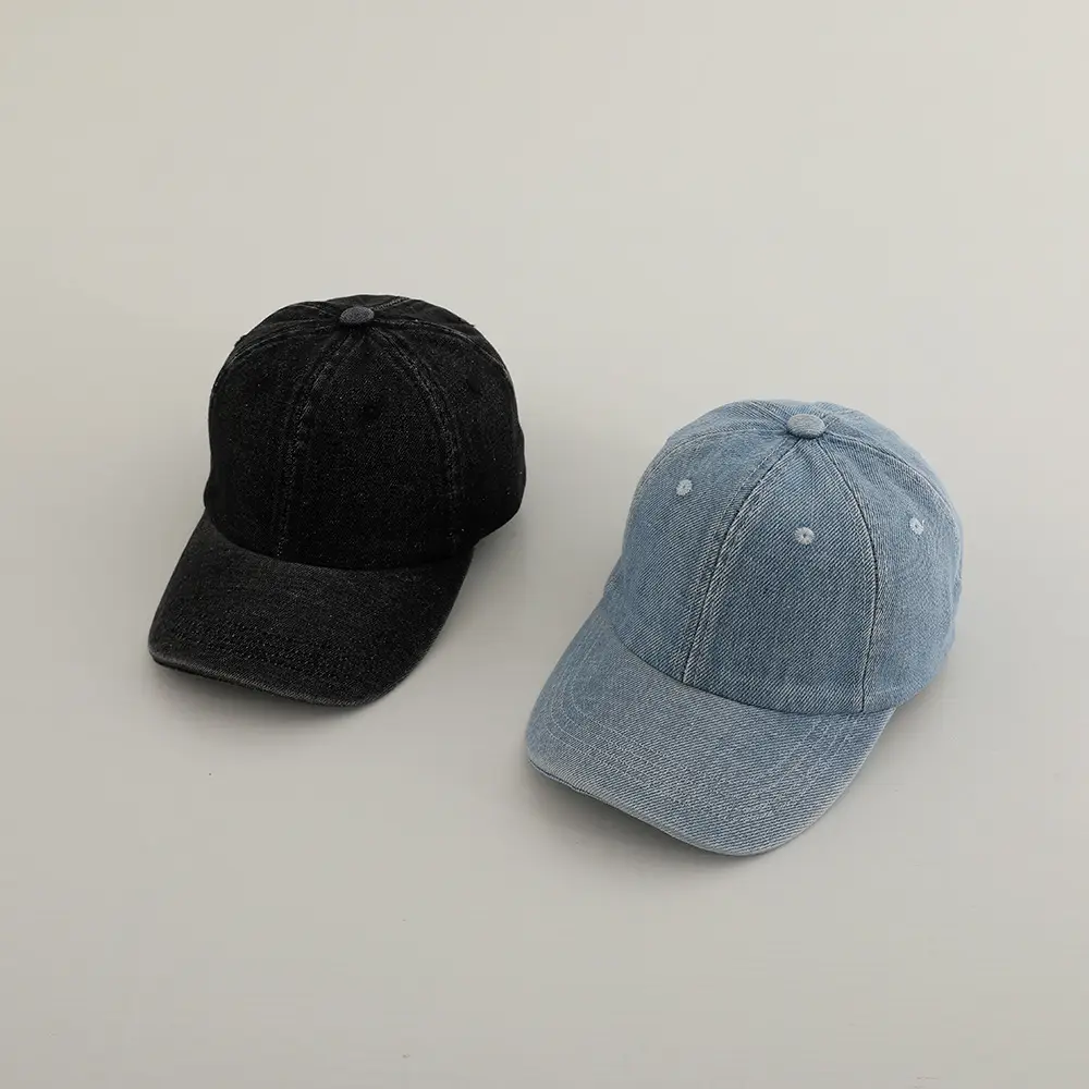 Black Denim Peaked Cap for Boys Girls 2024 — feature 7