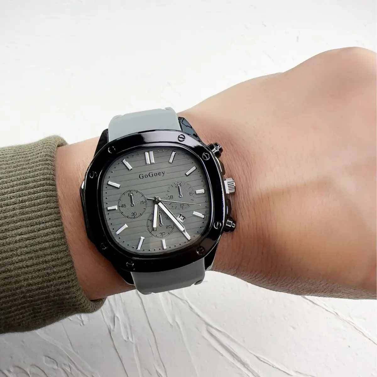 Blue Silicone Cross-Border Men's Quartz Watch - Image 7