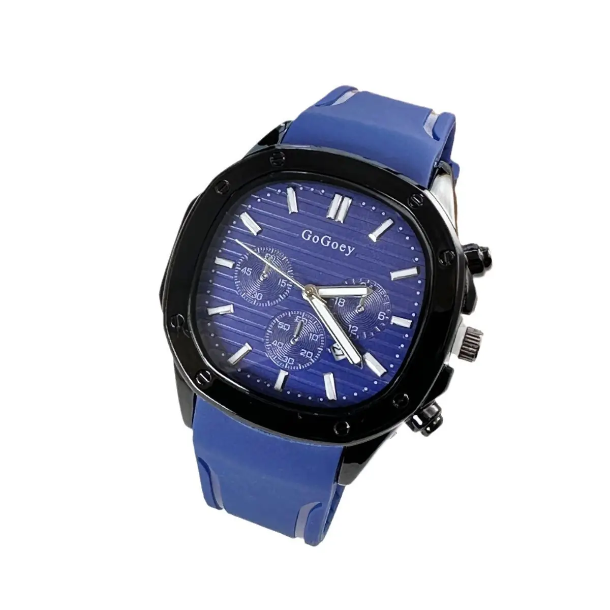 Blue Silicone Cross-Border Men's Quartz Watch - Image 10