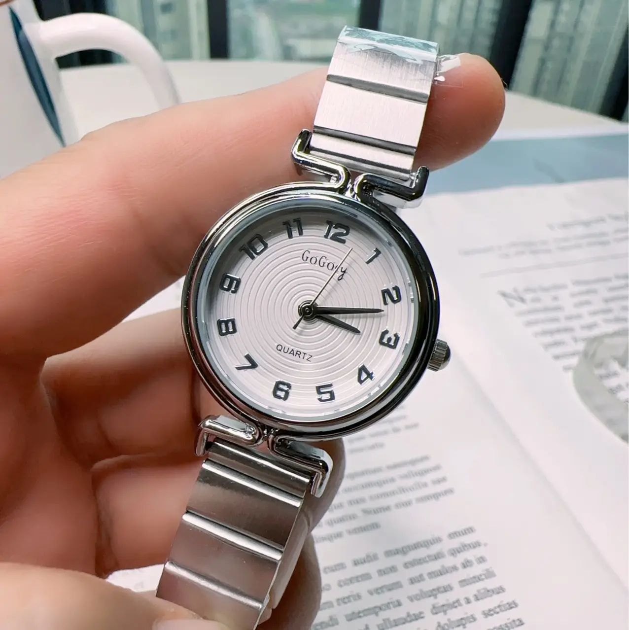 Women's Stainless Steel Digital Watch with Live Display - Image 3