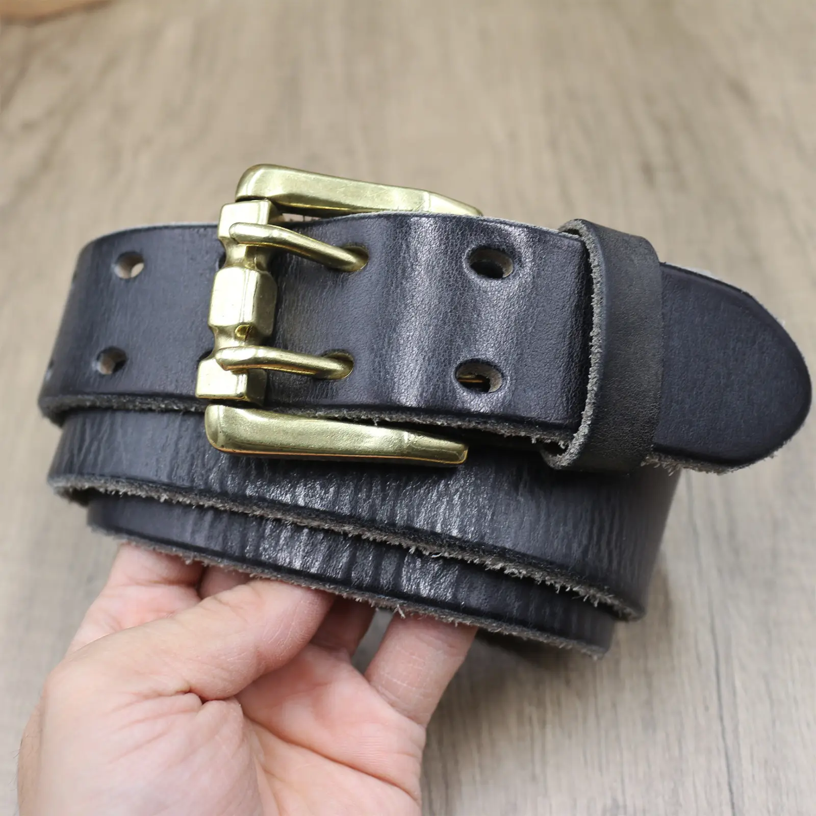 Men's Genuine Leather Buckle Belt Vintage Casual All-Match — feature 10