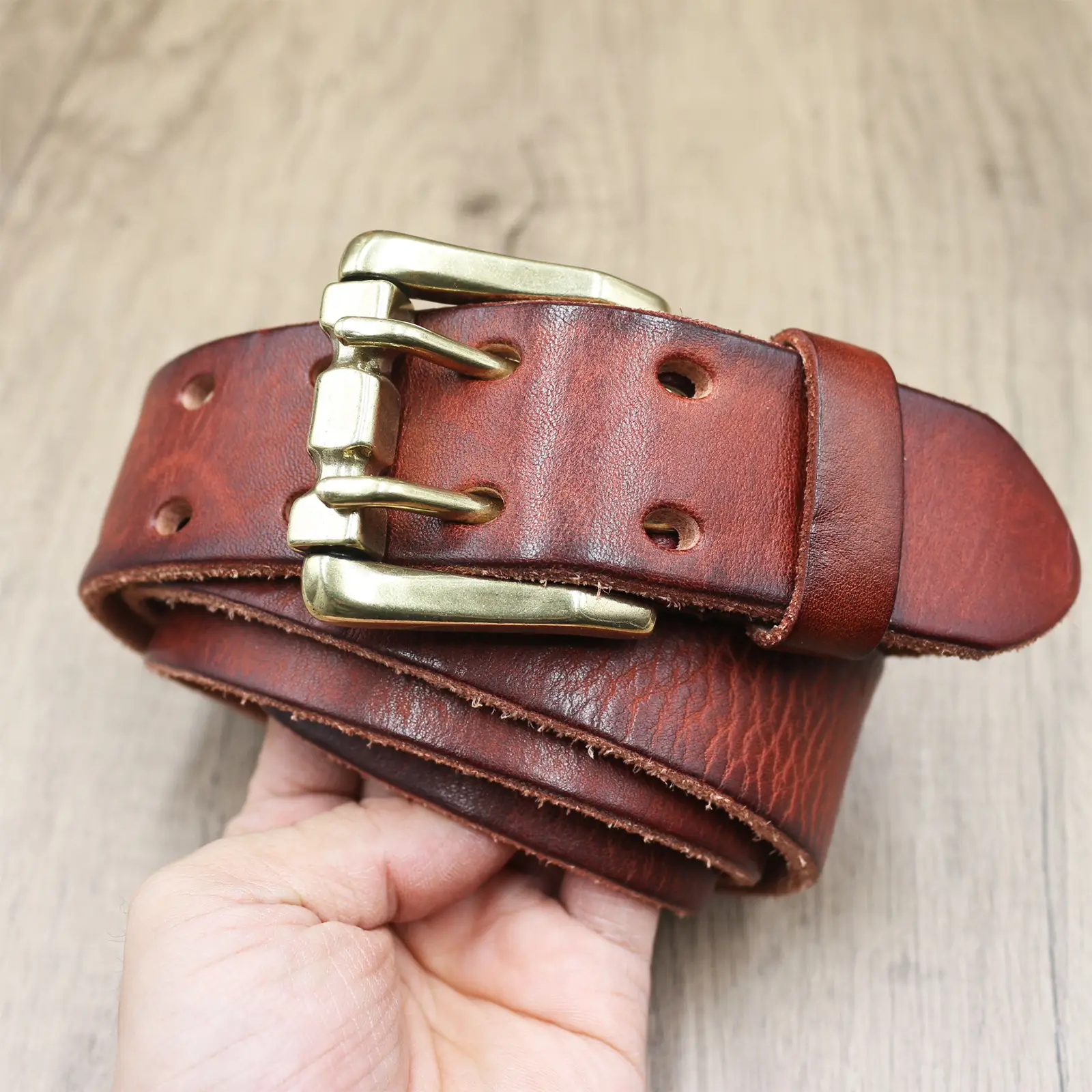Men's Genuine Leather Buckle Belt Vintage Casual All-Match — feature 16