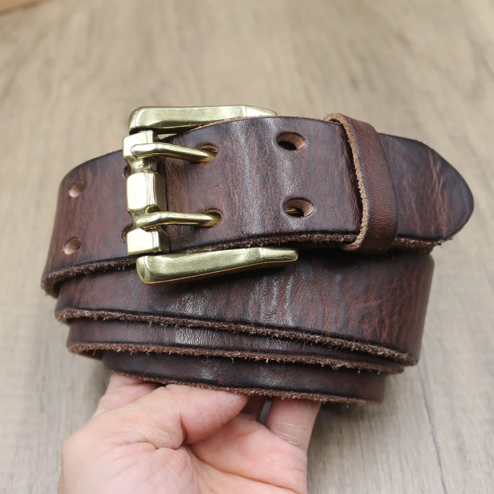 Men's Genuine Leather Buckle Belt Vintage Casual All-Match — feature 28