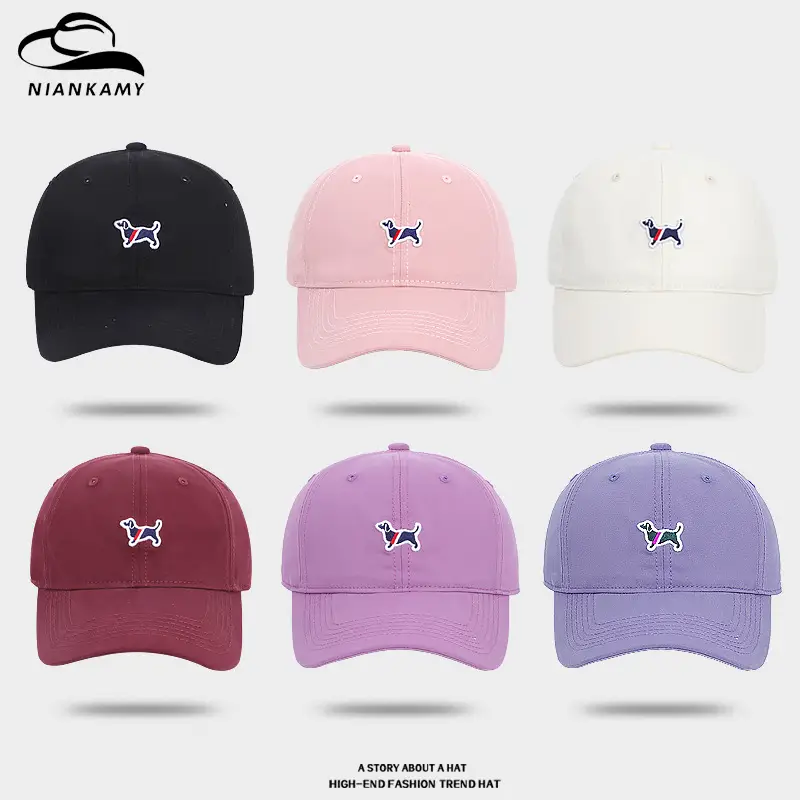 Women Purple Dachshund Cap 54-58cm - Image 6
