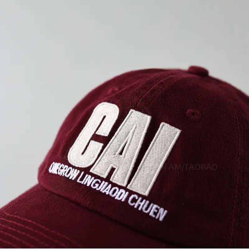Men Grey CAI Embroidered Baseball Cap — feature 5